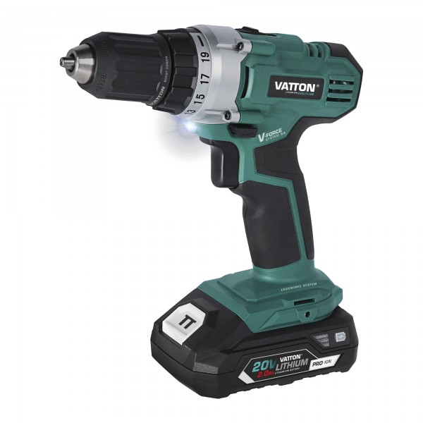 Taladro atornill.vatton 20v.1 bat.2.0ah 