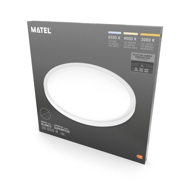 Panel led red.superf.blan.400mm.32w.3cct