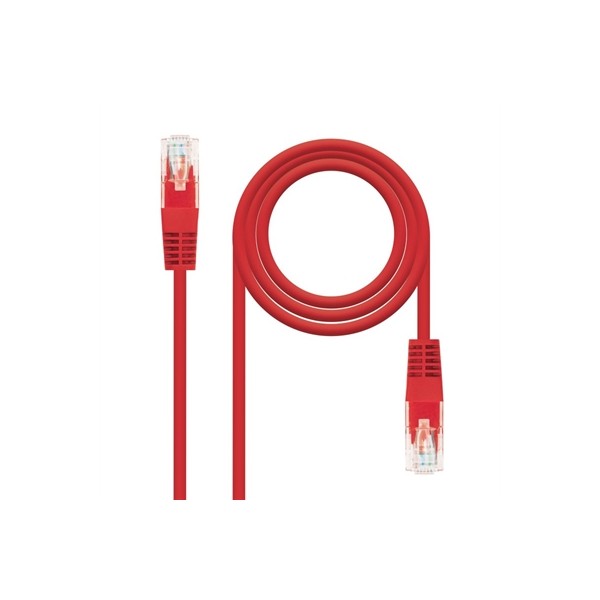 Nanocable latiguillo categoria 6 utp 0.5 m rojo