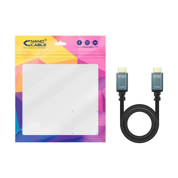 Nanocable cable hdmi 2.1 iris 8k m-m 10 metros