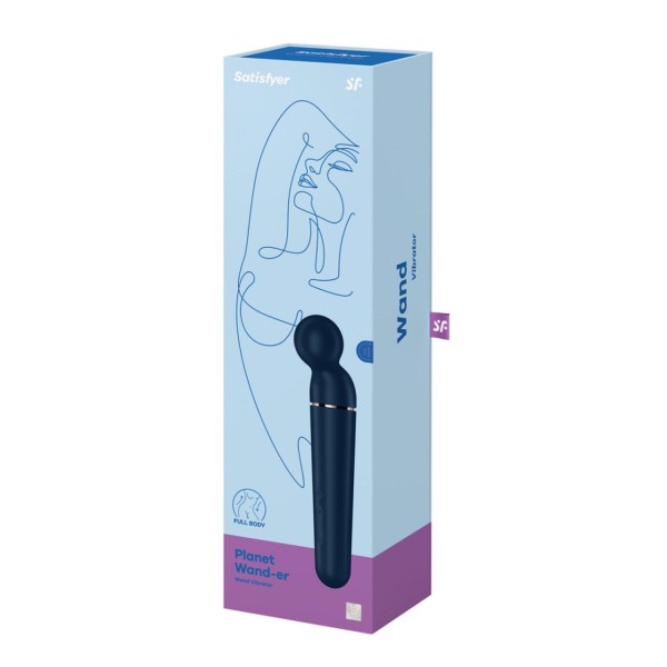 Satisfyer planet wand-er vibrador blue + rosegold 1un
