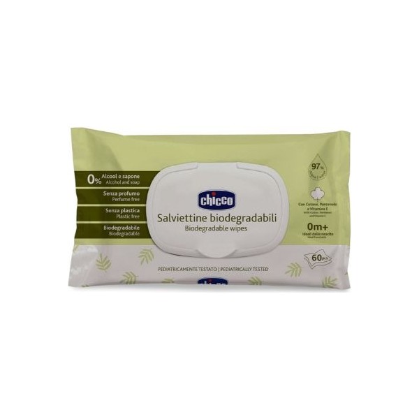 Chicco toallitas biodegradables 60uds.
